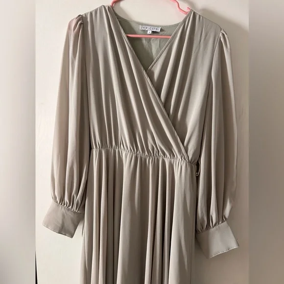 Ivy city andie dress sage - Picture 4 of 7